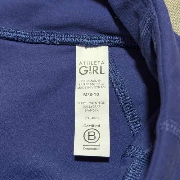 Athleta Girls Royal Blue Capri Leggings - Picture 3 of 3